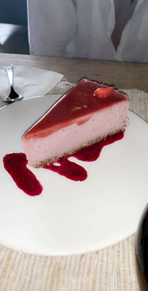 Strawberry cheesecake  at Zest Ubud in Ubud