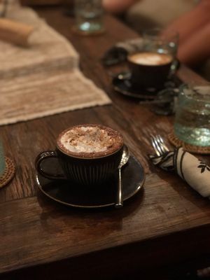Cacao ceremony mini hot chocolate  at Zest Ubud in Ubud