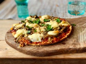 One of the pizzas  at Zest Ubud in Ubud