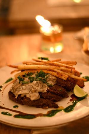 Jackfruit steak at Zest Ubud in Ubud