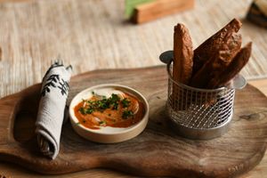 Sweet potato wedges at Zest Ubud in Ubud