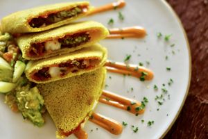 Sergeant Peppers (speciality flatbread) at Zest Ubud in Ubud