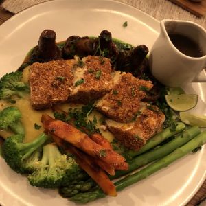 High Priestess tempeh steak at Zest Ubud in Ubud