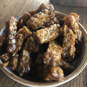 Tempeh bites at Zest Ubud in Ubud