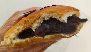 An pam red bean bun at Mama Patisserie Bakery in Central Singapore