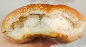 White coconut bun at Mama Patisserie Bakery in Central Singapore