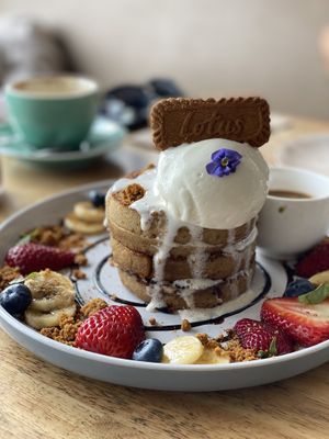 Lotus Pancakes - Vegan  at Preach Cafe in Bondi Beach