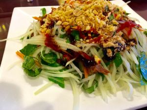 Green Papaya Salad at Noble Vegetarian in Sacramento