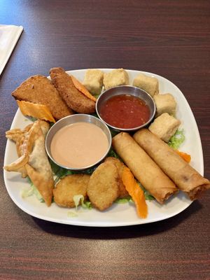 Golden Sampler  at Noble Vegetarian in Sacramento