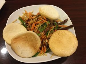 Papaya salad at Noble Vegetarian in Sacramento