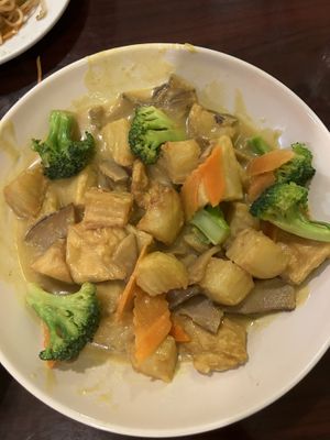 Sunshine potato curry   at Noble Vegetarian in Sacramento