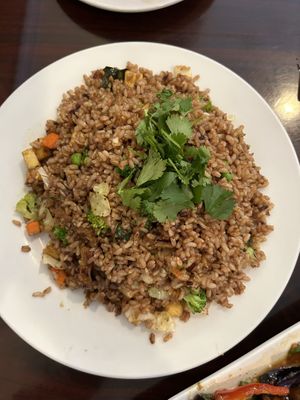 Thai fried rice - this was really good! 👍 #Veganuary at Noble Vegetarian in Sacramento