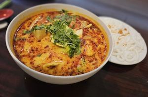 Curry Noodle Soup. Add the udon noodles! at Noble Vegetarian in Sacramento