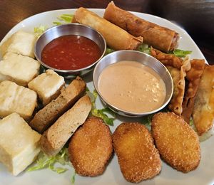 Golden Sampler at Noble Vegetarian in Sacramento