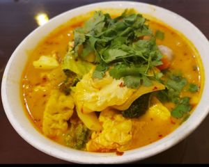 Curry Soup at Noble Vegetarian in Sacramento
