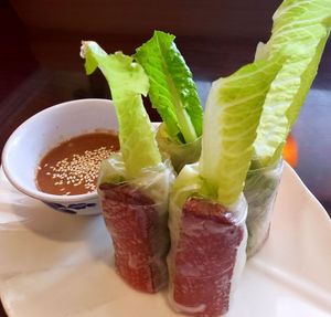 Roses on the Grill at Noble Vegetarian in Sacramento