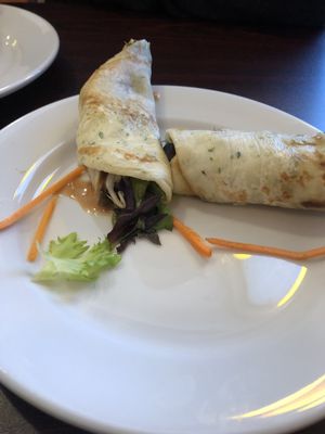 Mushu Mushu appetizer  at Noble Vegetarian in Sacramento