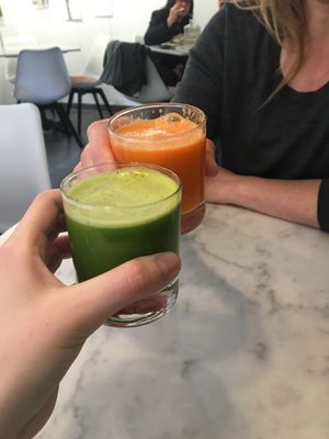 Lovely smoothes/juices at SAJ in Nice