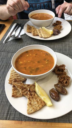 Harira soup  at Cinema Cafe in Fes