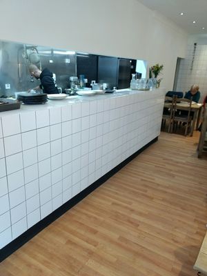 counter at Soul Food Sisters in Glasgow