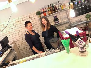 the girl stuff... at Veganeria in Budapest