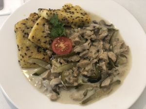 Stroganoff  at Veganeria in Budapest