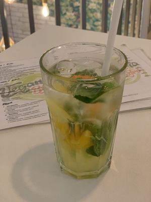 Homemade Limonade 🍹 at Veganeria in Budapest
