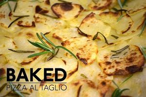 potato & rosemary pizza  at Baked Pizza Al Taglio  in Glasgow