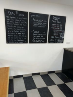 menu at Baked Pizza Al Taglio  in Glasgow
