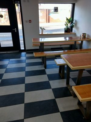 seats at Baked Pizza Al Taglio  in Glasgow