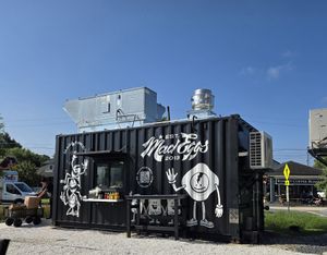 The kiosk across the street at Rise Up Coffee in Easton