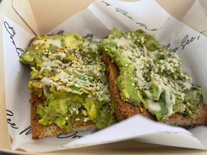 Avo toastt  at Acai Brothers in City Beach