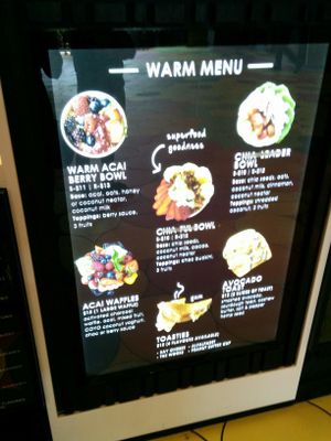 warm bowl meals menu at Acai Brothers in Wollongong