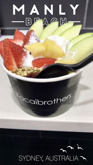 Mango açai at Acai Brothers in Manly