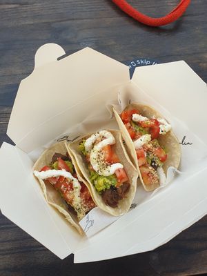 Vegan Beef tacos at Acai Brothers in Manly