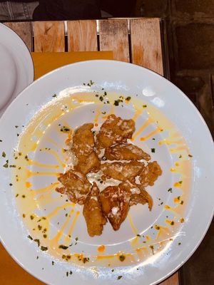 Fried artichokes with Tahini at Gam-Gam in Venice