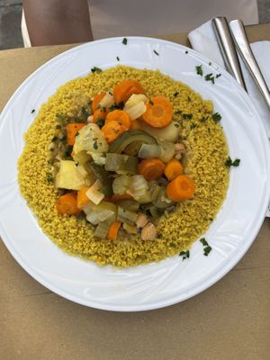 Cous Cous with vegetables   at Gam-Gam in Venice