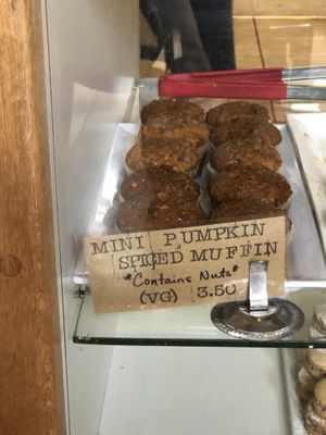 House made pumpkin muffins  at Lorca in Stamford