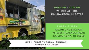 Catch us on two places. at Swami's Dosa Grill in Kailua Kona