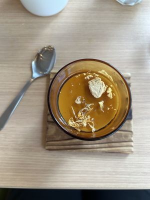 Soy milk pudding  at Nourish in Tokyo