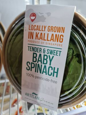 Fresh Baby Spinach  ~ 7/11/21 at Everyday Vegan Grocer - Online only in Central Singapore