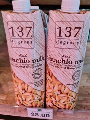 Pistachio milk with coconut nectar ~ 7/11/21 at Everyday Vegan Grocer - Online only in Central Singapore