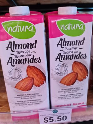 Unsweetened  Almond Amandes ~ 7/11/21 at Everyday Vegan Grocer - Online only in Central Singapore