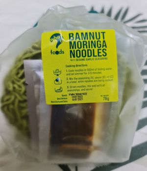 Bamnut Moringa Noodle Sesame Garlic Seasoning ~ 9/11/21 at Everyday Vegan Grocer - Online only in Central Singapore