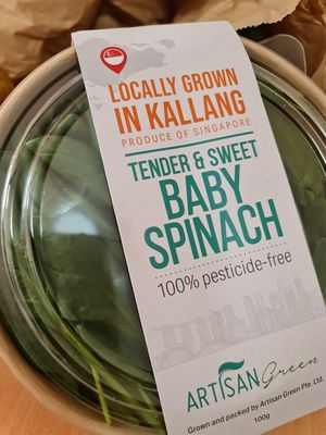 Artisan Green Baby Spinach  ~ $6.90 ~ 16/12/21 at Everyday Vegan Grocer - Online only in Central Singapore