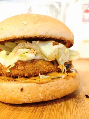 mala burger at Everyday Vegan Grocer - Online only in Central Singapore