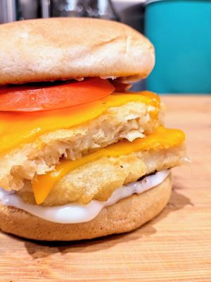 double fillet burger at Everyday Vegan Grocer - Online only in Central Singapore