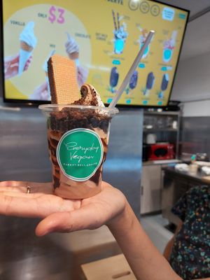 Choc Oreo sundae at Everyday Vegan Grocer - Online only in Central Singapore