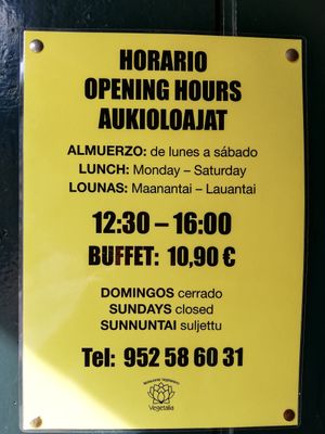 Still great value for money! at Vegetalia in Fuengirola