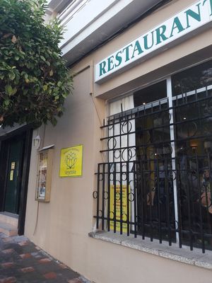 Restaurant from outside. at Vegetalia in Fuengirola